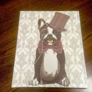 Top hat and monocle - cute cute cute wall art canvas